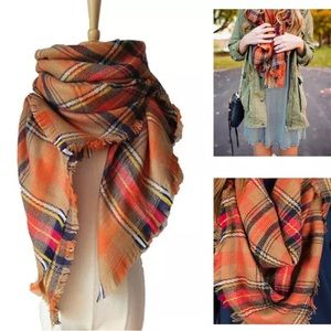 ❄️❄️New Tartan Plaid Oversized Blanket Scarf